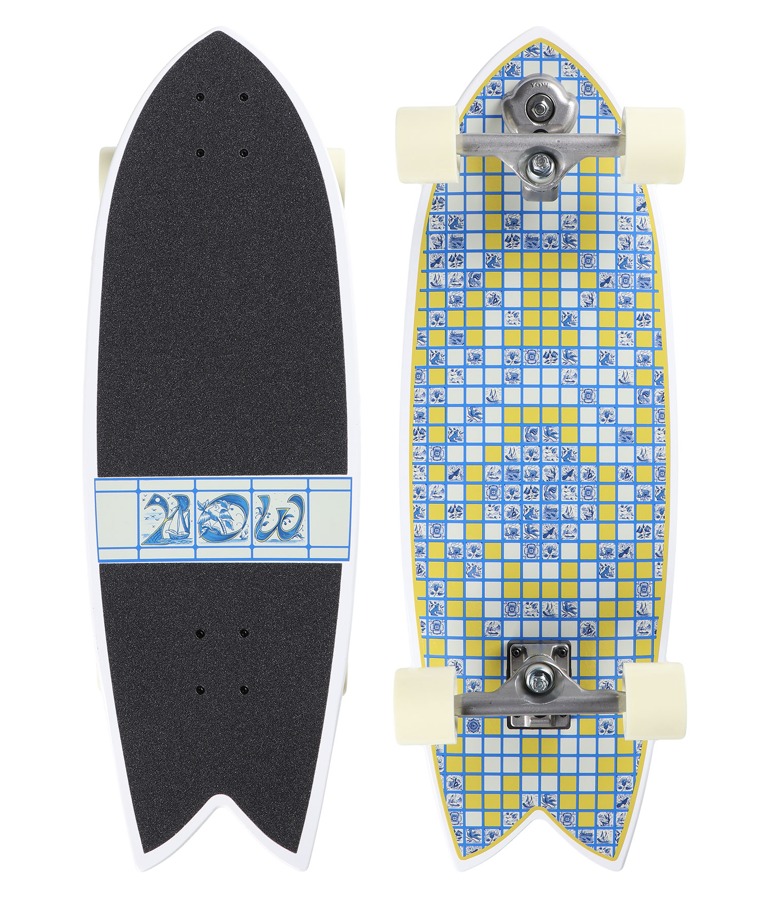 YOW Coxos 31" (78,7cm) Surfskate Cruiser white 26