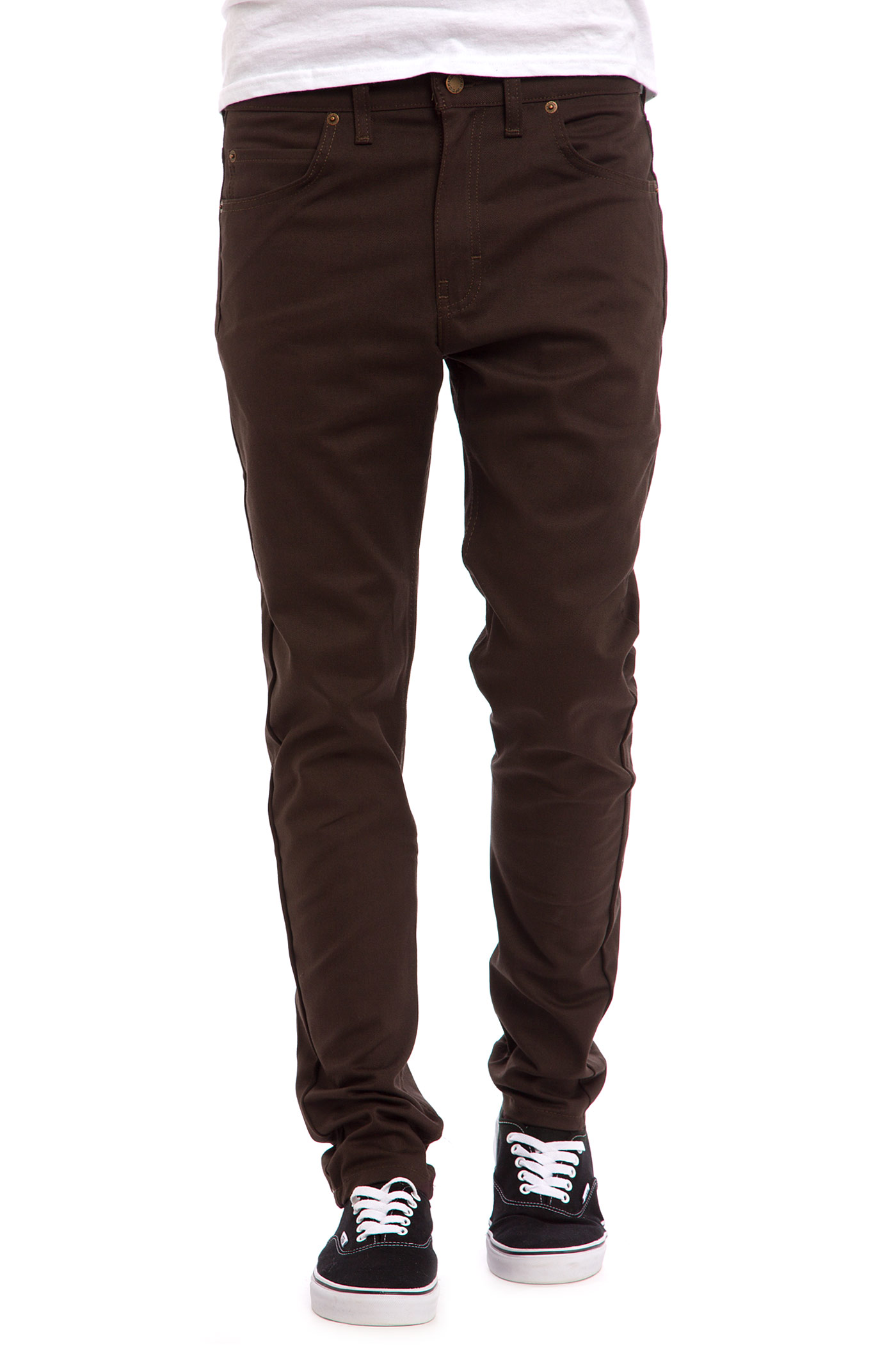 Dickies Slim Skinny Pants (dark brown) buy at skatedeluxe