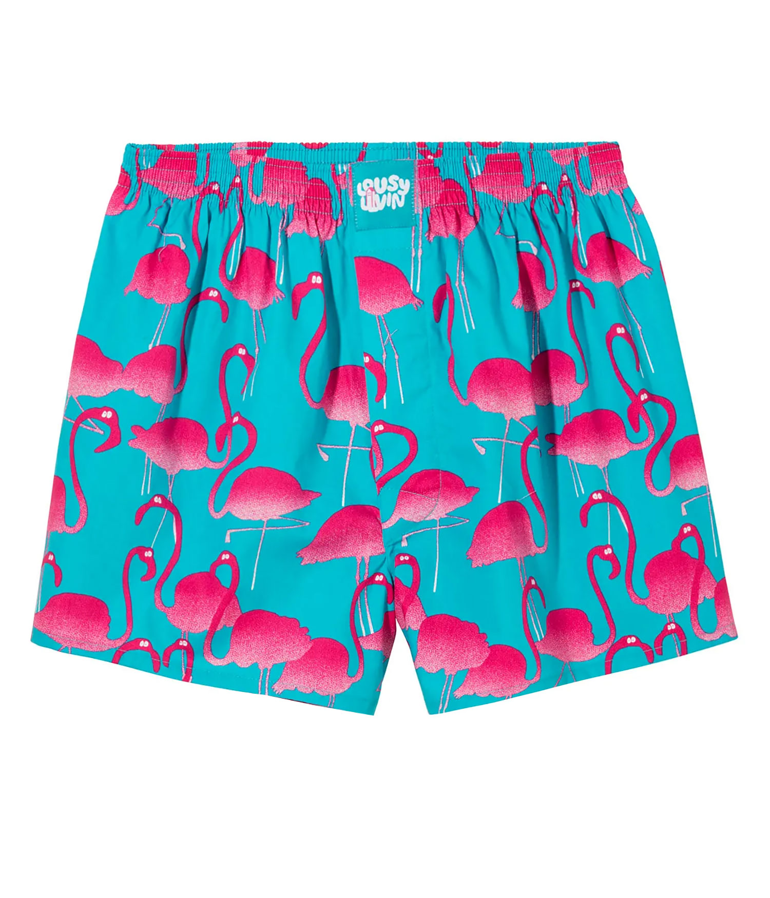 Lousy Livin Flamingos Boxershorts turquoise