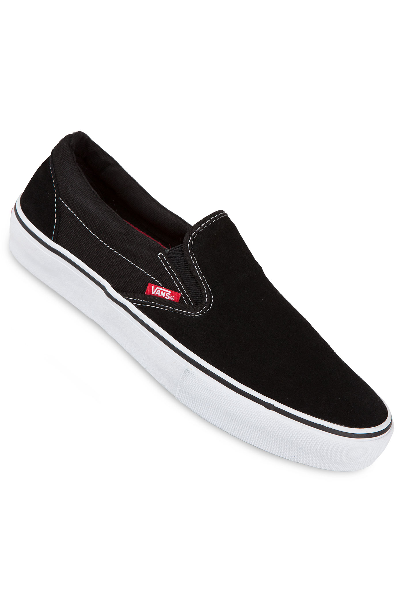 Vans Slip-On Pro Suede Shoe (black white gum) buy at skatedeluxe