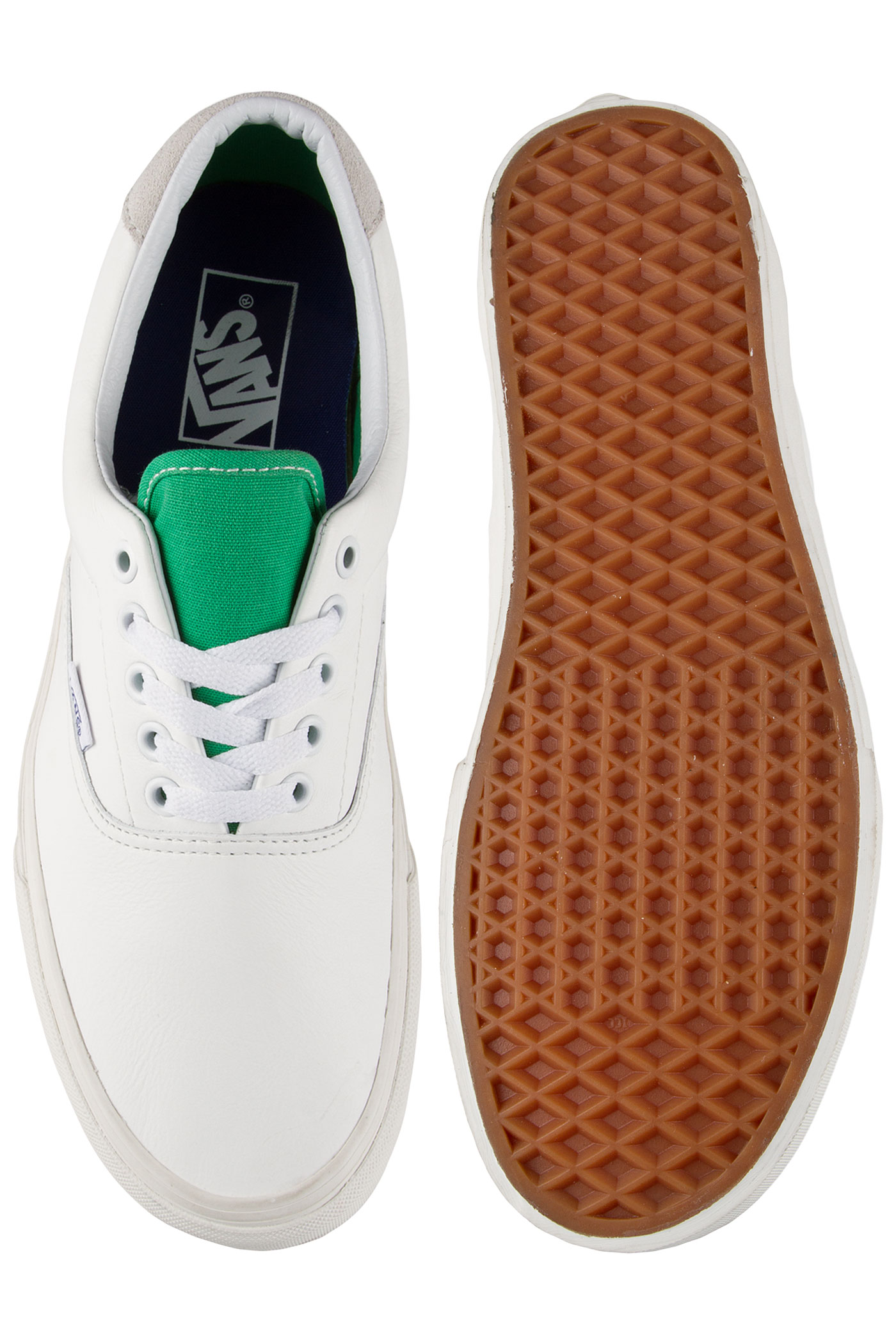 Vans Era 59 Shoe (true white kelly green) buy at skatedeluxe