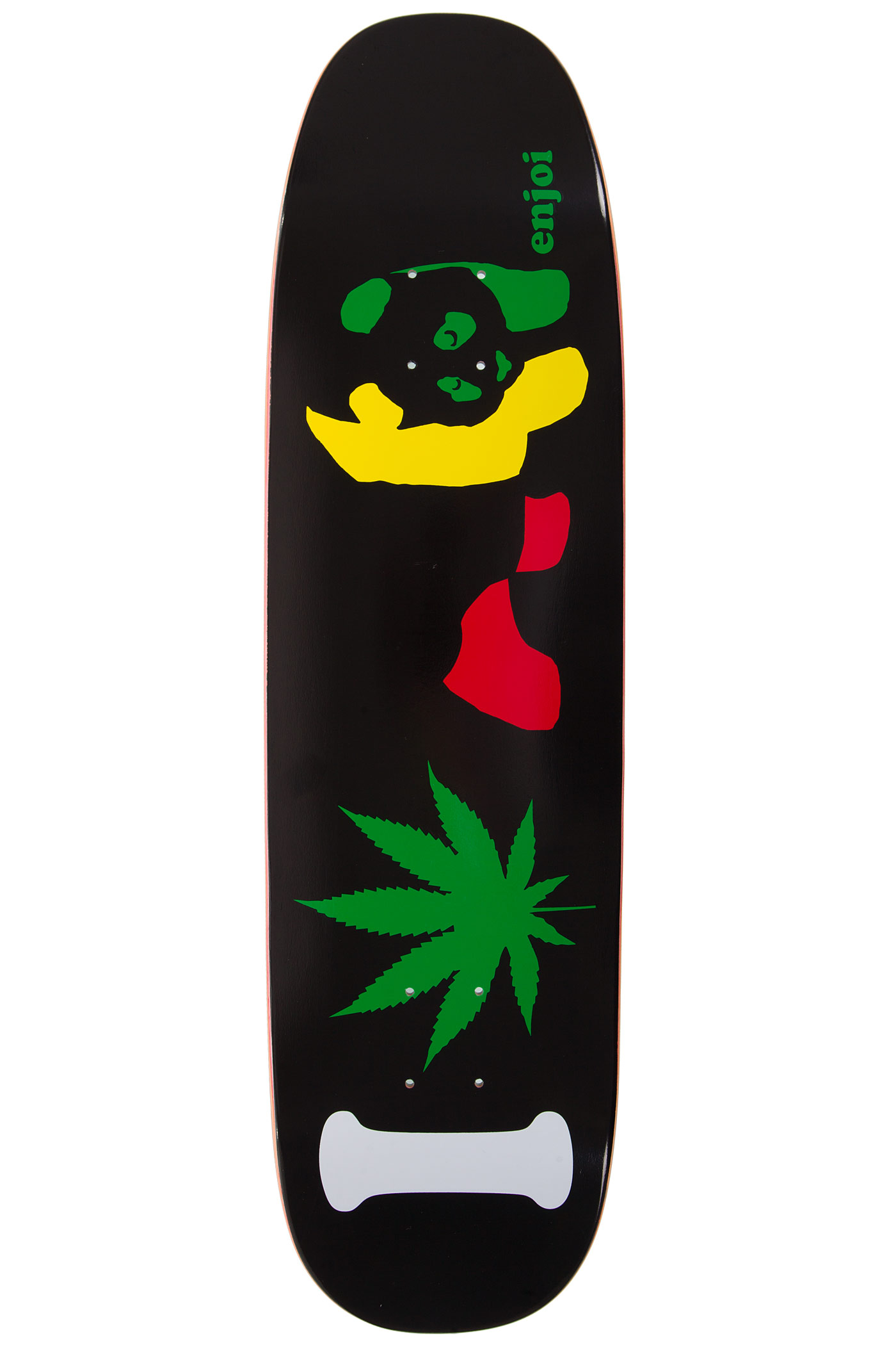 Enjoi I Love Rasta  Panda  8 5 Deck black buy at skatedeluxe