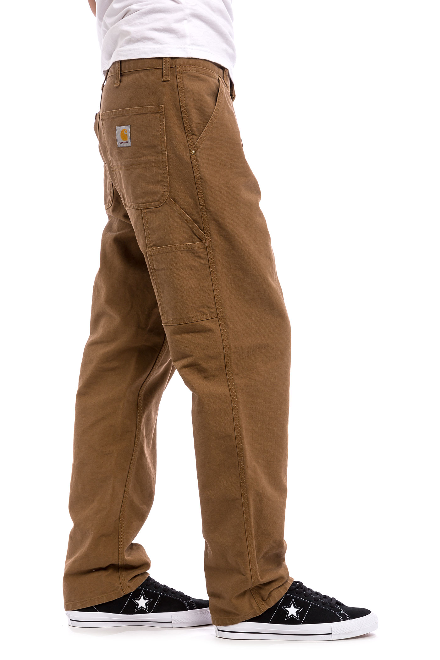 Carhartt WIP Single Knee Pant Turner Pants (hamilton brown rinsed) buy at skatedeluxe