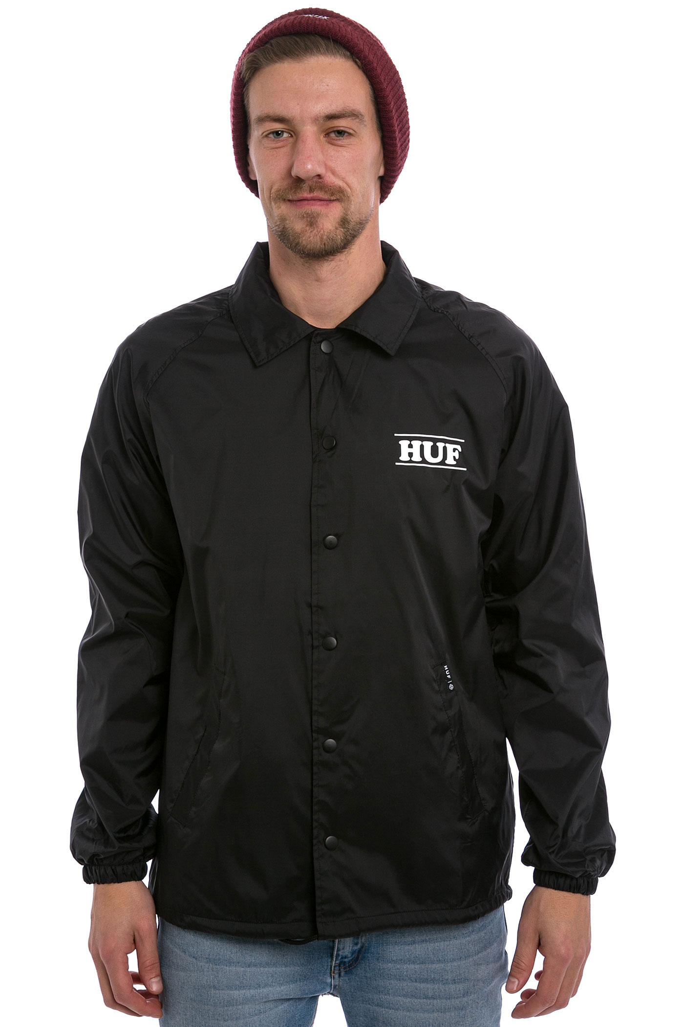 HUF x Peanuts Pigpen Coach Jacke black kaufen bei skatedeluxe