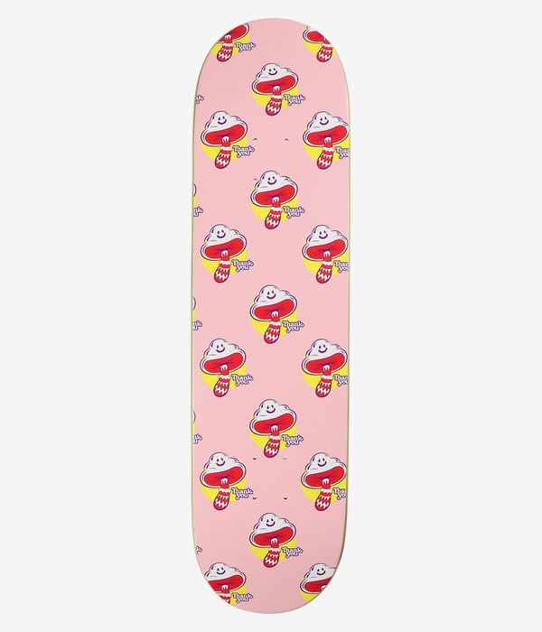 Thank You Shroom Cloud 8.25" Skateboard Deck (pink)