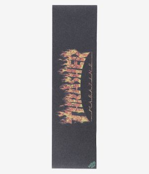 MOB Grip x Thrasher Real Flame Large 9" Griptape (black orange)