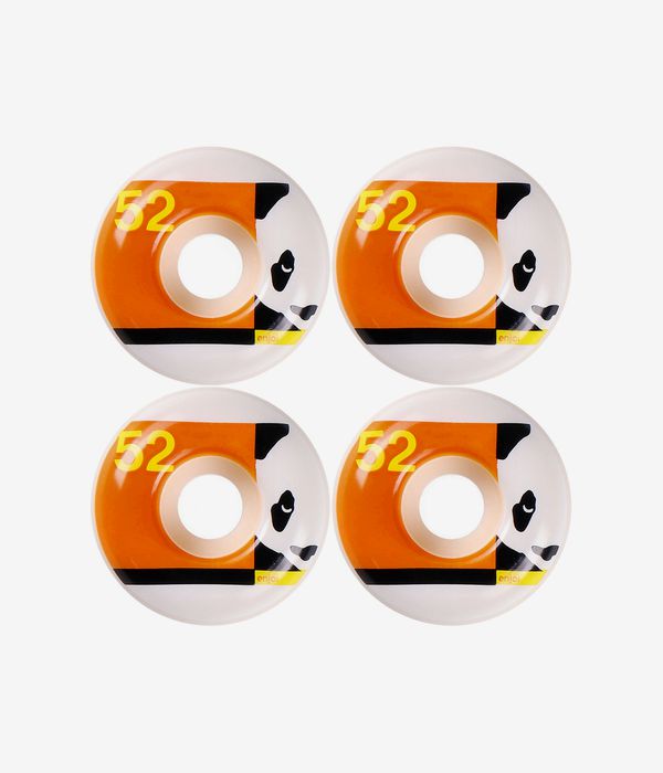 Enjoi Box Panda Wheels (white orange) 52mm 99A 4 Pack