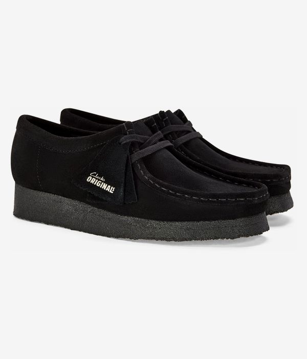 Clarks Originals Wallabee Shoes (black suede)