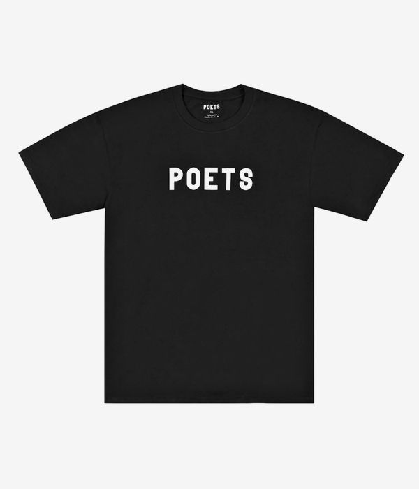 POETS OG Poets Flocked Camiseta (black white)