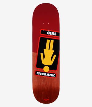 Girl McCrank Oops Twin Tip 8.5" Planche de skateboard (red)