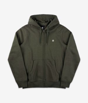 Element Icon Embroidery Zip-Hoodie (forest night)