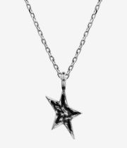Twojeys Black Enameled Icon collier (silver)