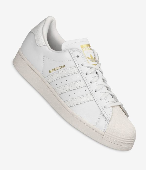 adidas Skateboarding Superstar ADV Shoes (white white gold)