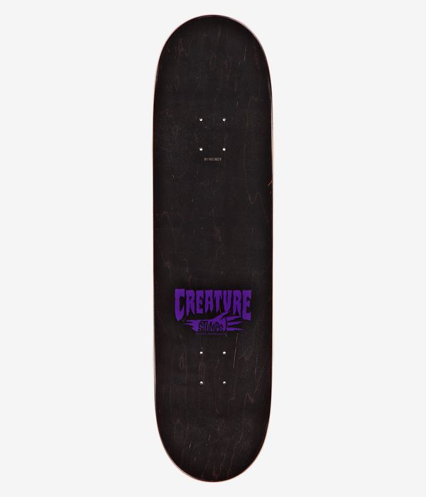 Creature Logo Outline Stumps 8.51" Skateboard Deck (black orange)