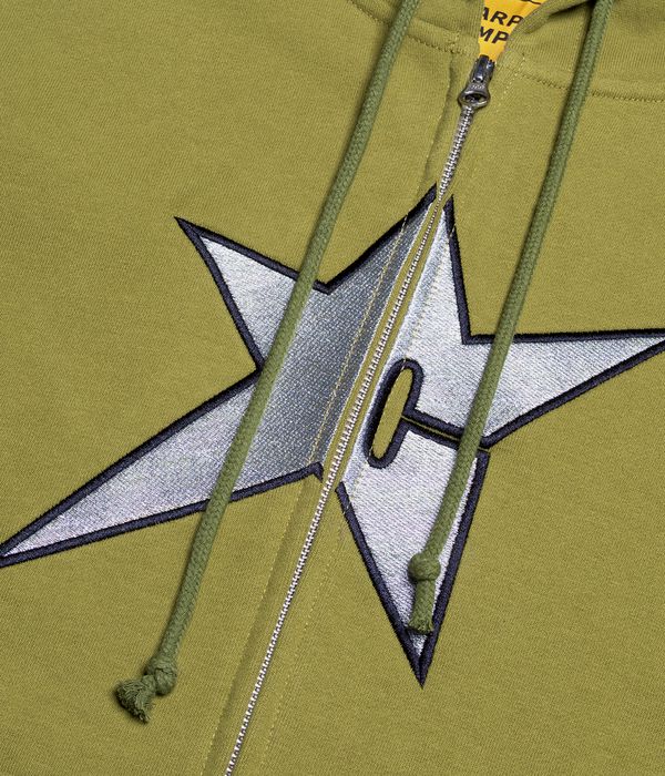 Carpet Company C-Star Zip-Sweatshirt avec capuchon (green)