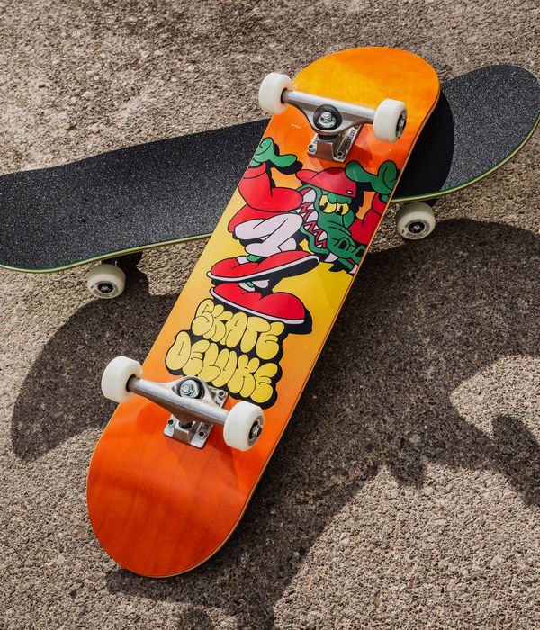 skatedeluxe Croc Kids 7.25" Complete-Board (orange)