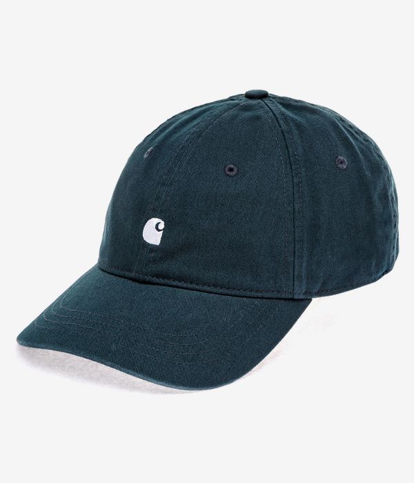 Carhartt WIP Madison Logo 6 Panel Cap (deep lagoon white)