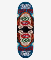 Heroin Skateboards Auntie Razoregg 9.75" Skateboard Deck (multi)