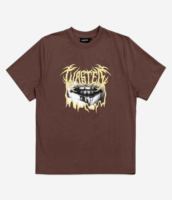 Wasted Paris Roll T-Shirt (slate brown)
