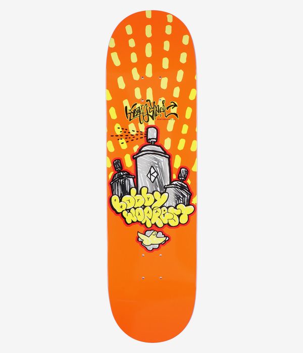 Krooked Worrest Redux 8.5" Skateboard Deck (orange)