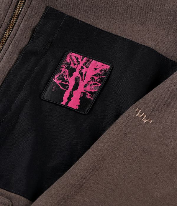 Vans Skate Blurry Tree Zip-Hoodie (coal brown)