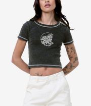 Santa Cruz Moon Dot Reflection Front T-Shirt women (black acid wash)