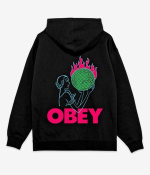 Obey World In Flames sweat à capuche (black)