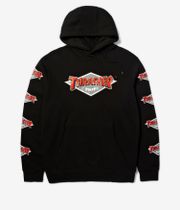 HUF x Thrasher Logo Hoodie (black)