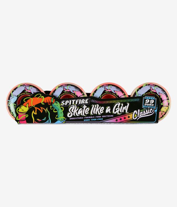 Spitfire x Skate Like A Girl Formula Four Friends Of Classic Rollen (natural coral) 56mm 99A 4er Pac