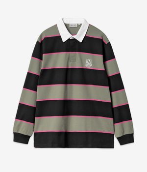 Carhartt WIP Wilt Rugby Longues Manches (stripe dollar green)