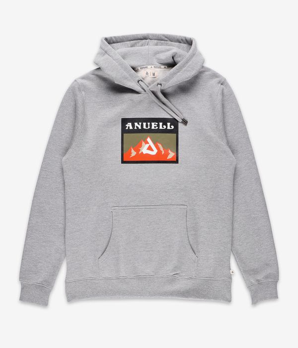 Anuell Crator Mons Organic Felpa Hoodie (heather grey)