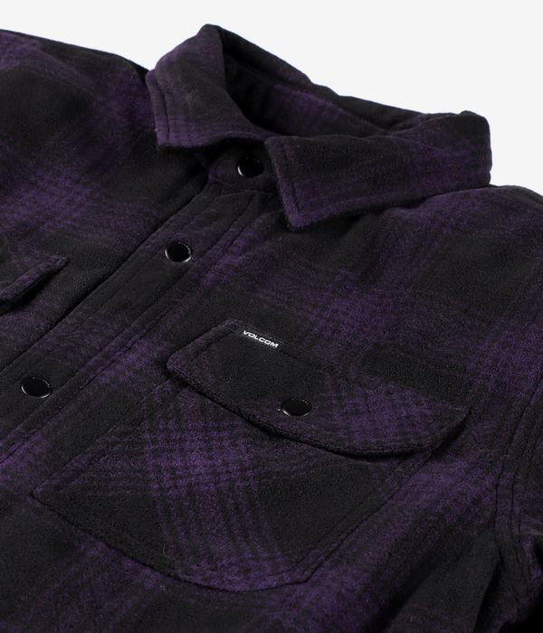 Volcom Bowered Fleece Shirt Giacca (dark purple)