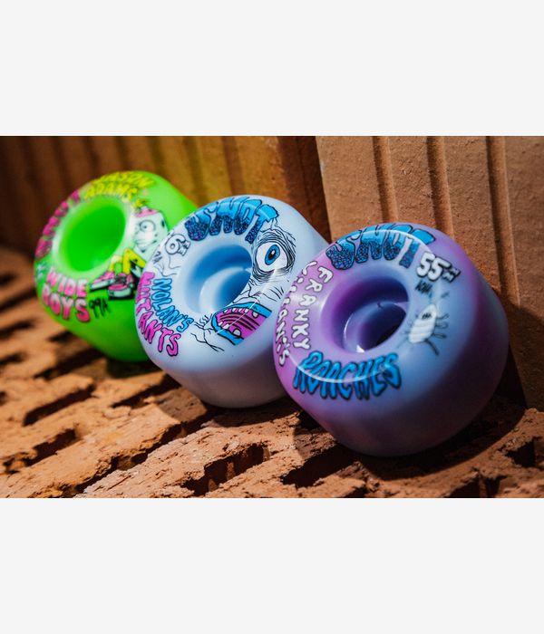 Snot Franky's Roaches Conical Roues (pink teal swirl) 55 mm 101A 4 Pack