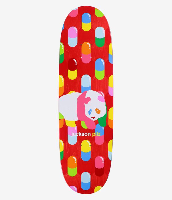 Enjoi Pilz Peekaboo Pro Panda Super Sap 9.125" Planche de skateboard (red)