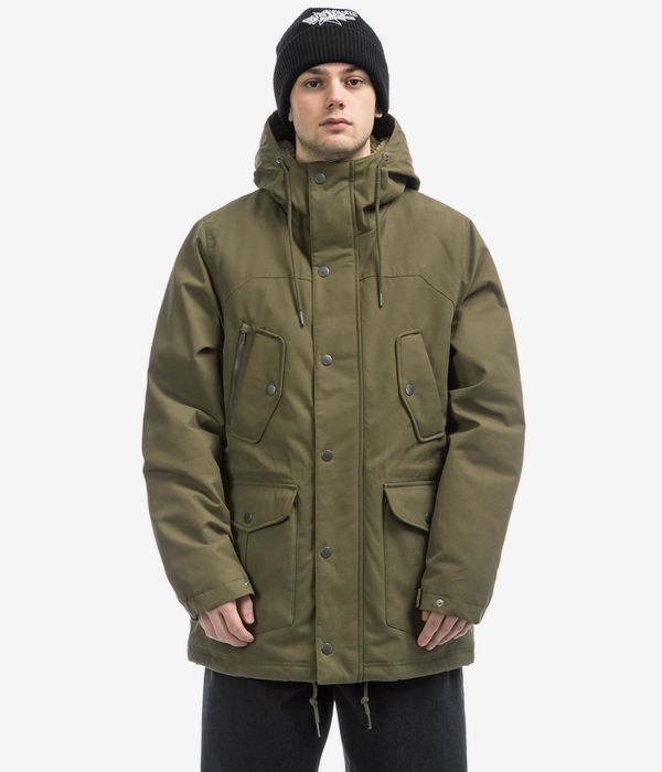 Shop Volcom Starget 5K Parka Jacket (military) online | skatedeluxe