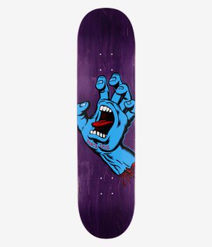 Santa Cruz Screaming Hand 8.375" Skateboard Deck (purple)