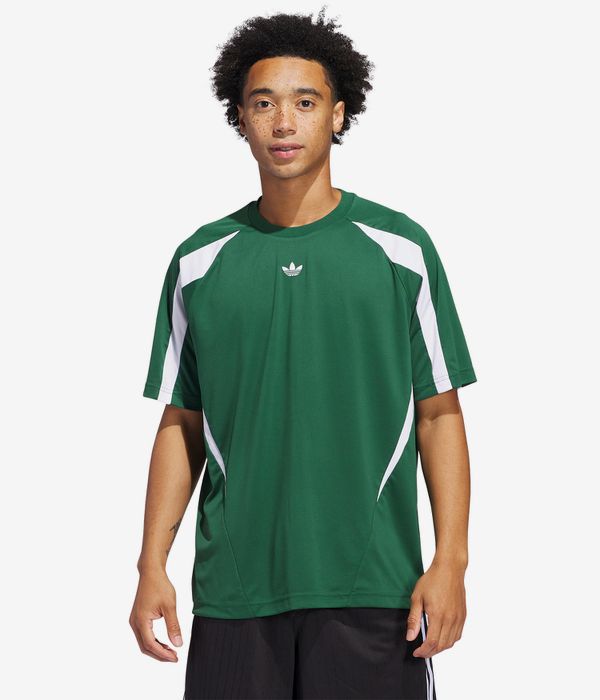 adidas TGST Jersey T-Shirt (dark green white)