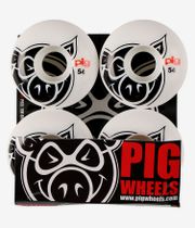 Pig Head Rouedas (white) 54mm 101A Pack de 4