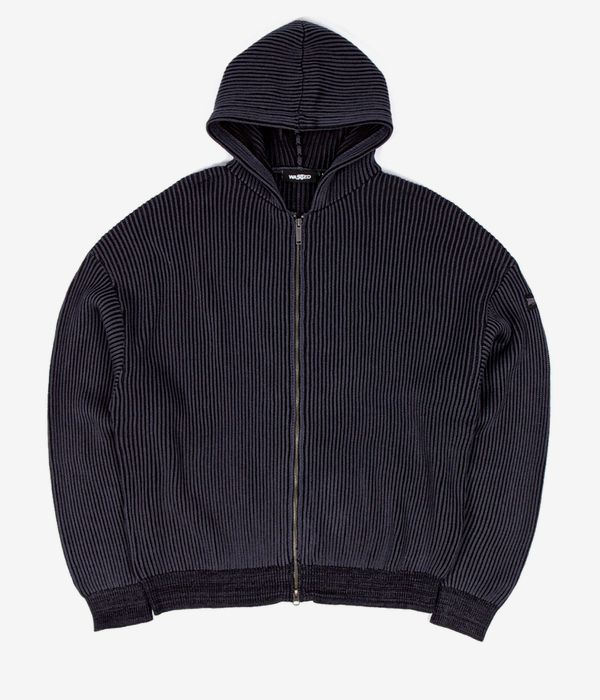 Wasted Paris Pusher Knit Sudadera con cremallera (black charcoal)