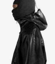 Wasted Paris Kingdom Faux Leather Windbreaker Jacke (black)