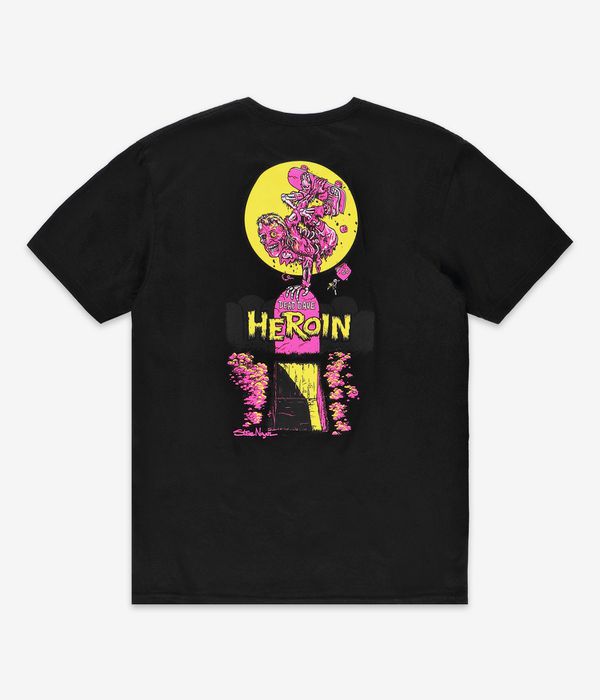 Heroin Skateboards Zombie T-shirt (black)