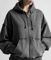 Wasted Paris Kingdom Curve Faded Zip-Hoodie (faded black)