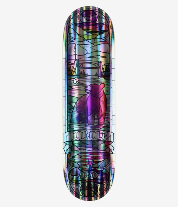 Real Nicole Cathedral 8.38" Skateboard Deck (rainbow holographic)