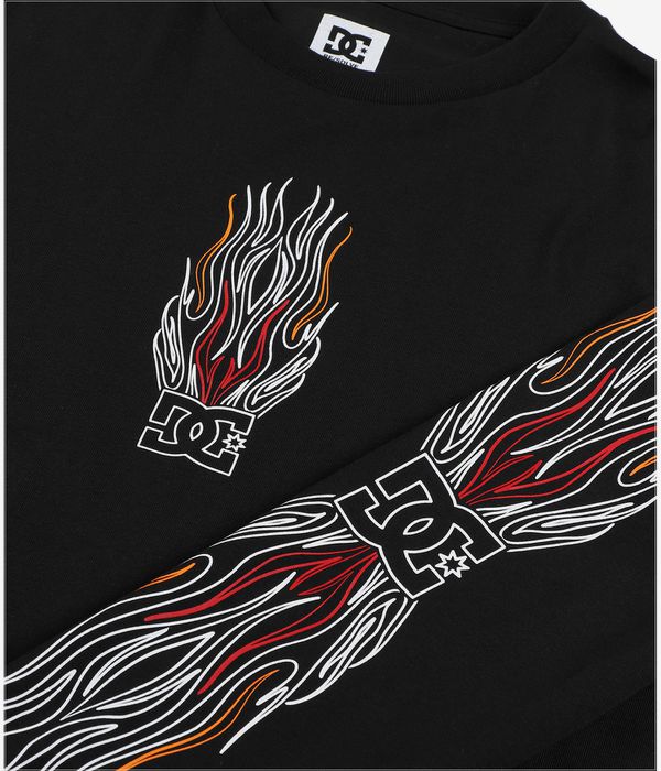 DC Burn Out Top z Długim Rękawem (black)