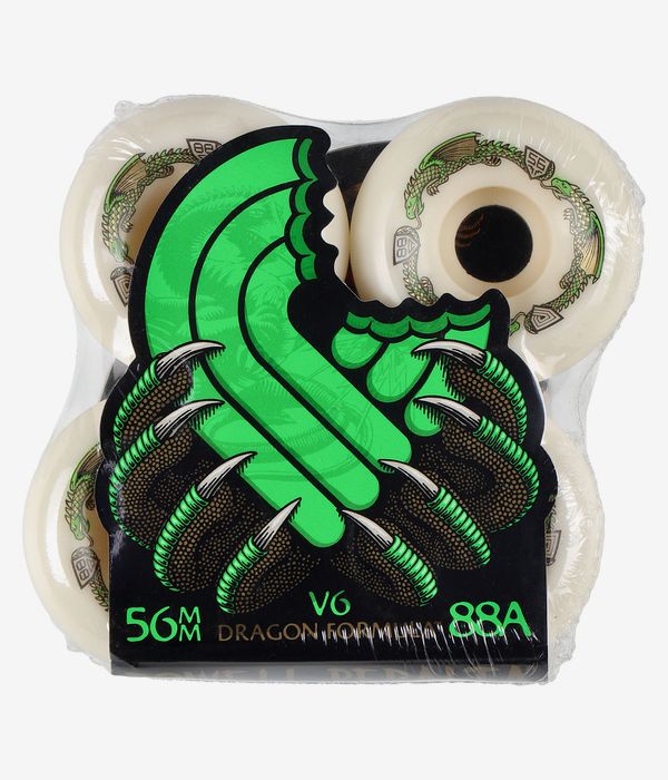 Powell-Peralta Dragons V6 Symmetrical Medium Ride Wheels (offwhite) 56 mm 88A 4 Pack