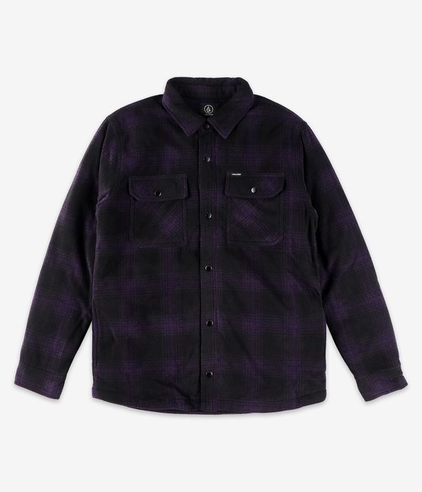 Volcom Bowered Fleece Shirt Giacca (dark purple)