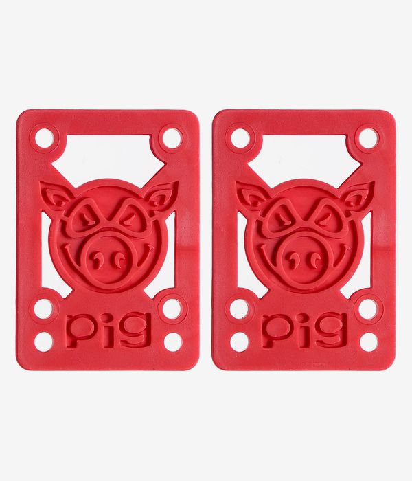 Pig Piles 1/8" Riser Podkładki (red) dwupak