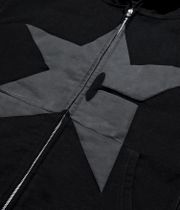 Carpet Company Puff Print Felpa Hoodie con zip (black)