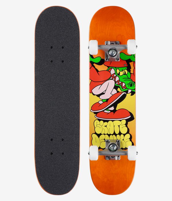 skatedeluxe Croc Kids 6.75" Complete-Board (orange)