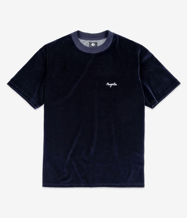 Magenta Velours T-Shirt (navy)